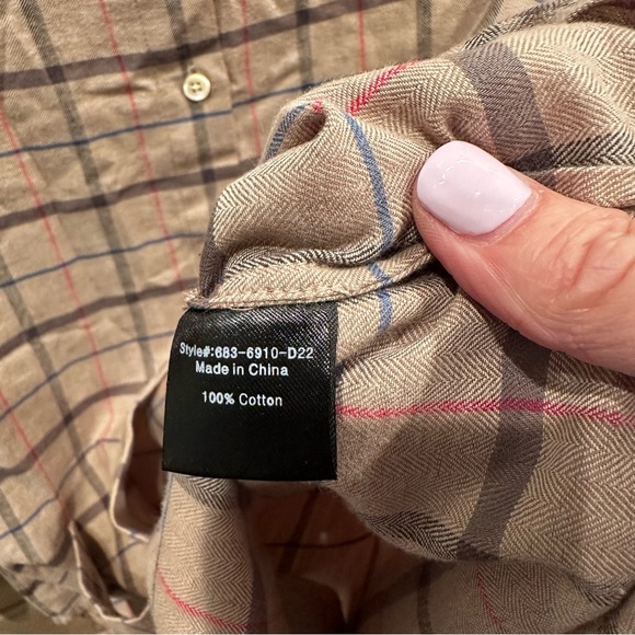 Jenni Kayne Womens Lightweight Flannel Plaid Button-Up Shirt Minimalist Luxury - Picture 4 of 9